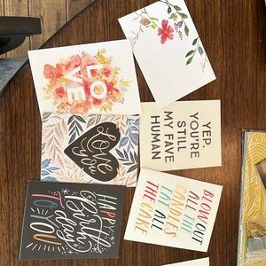 Set of 6 Minted Special Occasion Cards — Blank Inside with Envelopes